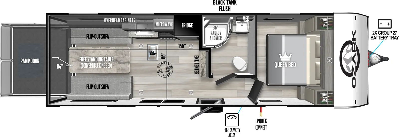 Ozark 2500THK Floorplan